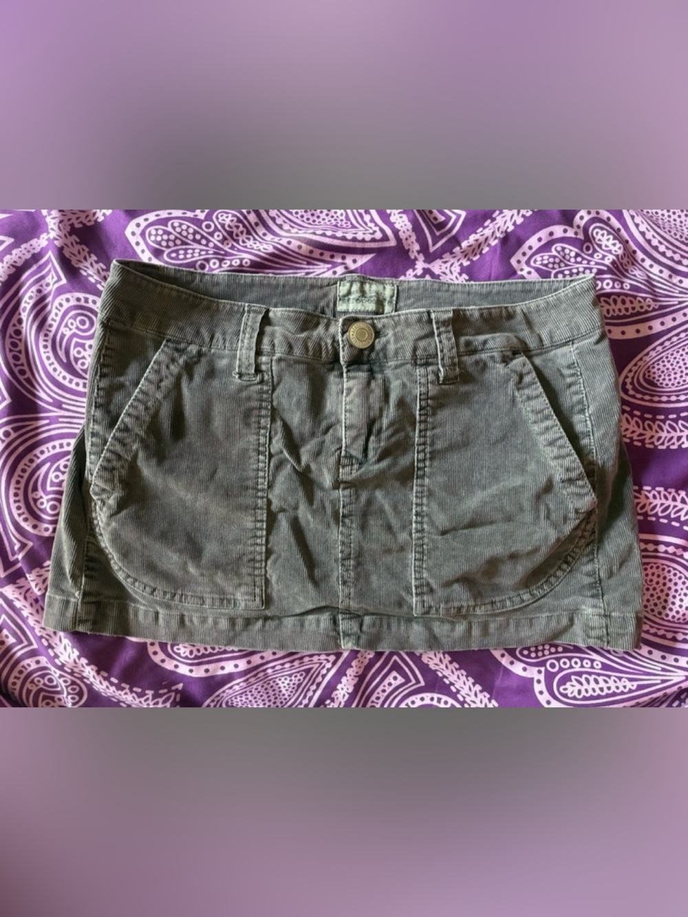y2k aeropostale corduroy mini skirt size 5/6